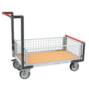 Chariot caisse grillagé