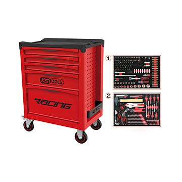 Servante d'atelier Racing équipée de 184 outils