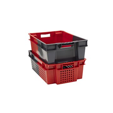 Bac gerbable emboîtable bicolore PEHD - 600 x 400