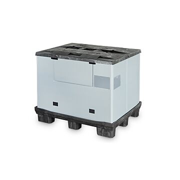 Caisse palette pliable avec porte