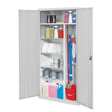 Armoire d'entretien monobloc portes pleines ou vitrées