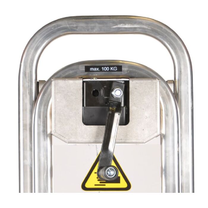 Diable professionnel en aluminium, double bavette