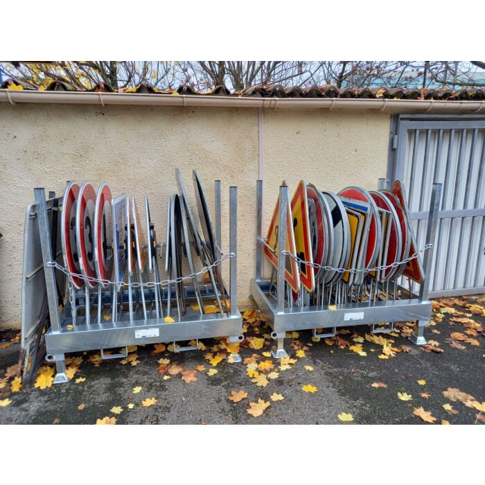 Rack fixe à panneaux de chantier