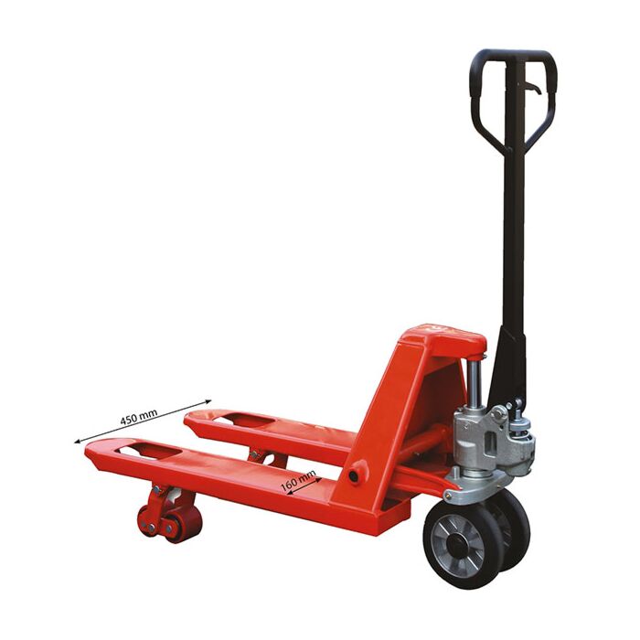 Transpalette manuel 2500 kg écartement extérieur des fourches 450 mm 