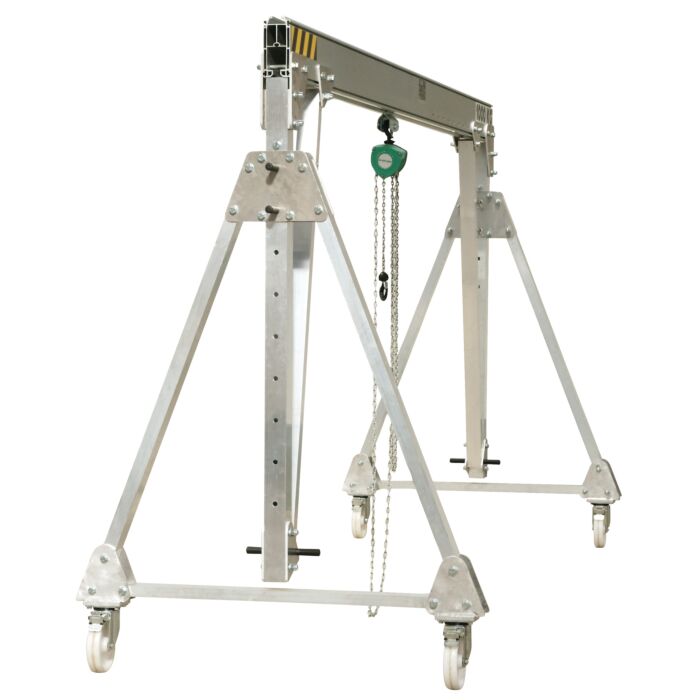 Portique d'atelier mobile pliable en aluminium