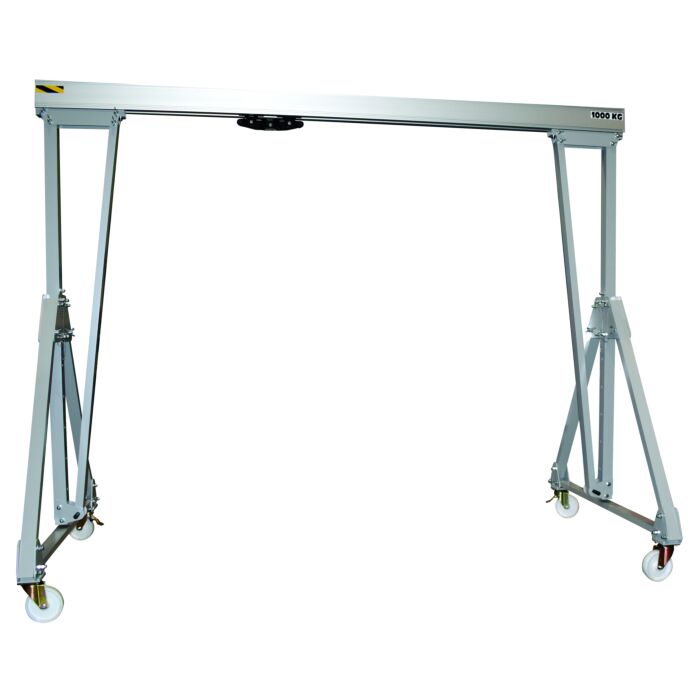 Portique d'atelier mobile pliable en aluminium