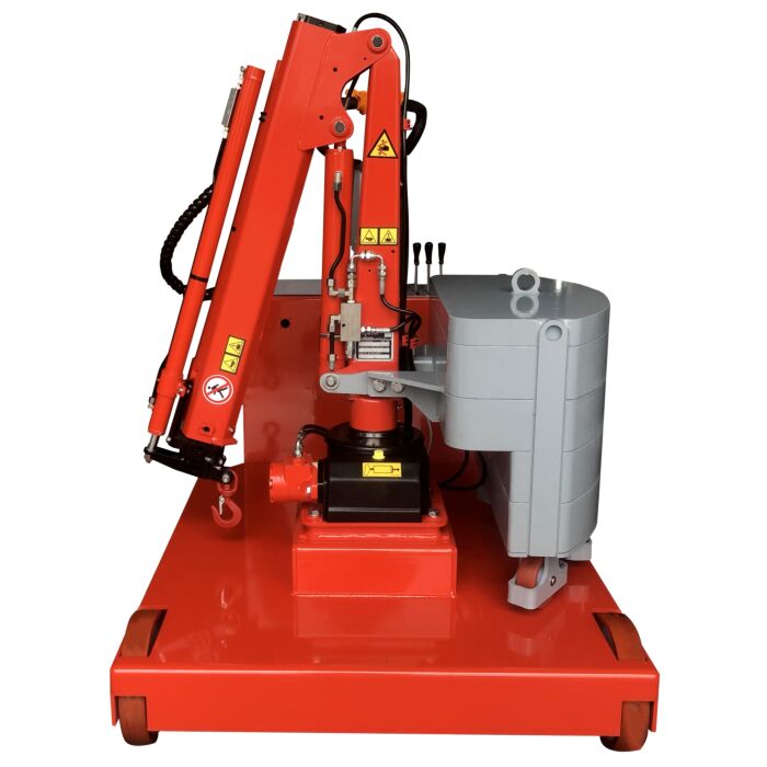Grue porte-à-faux rotative motorisée