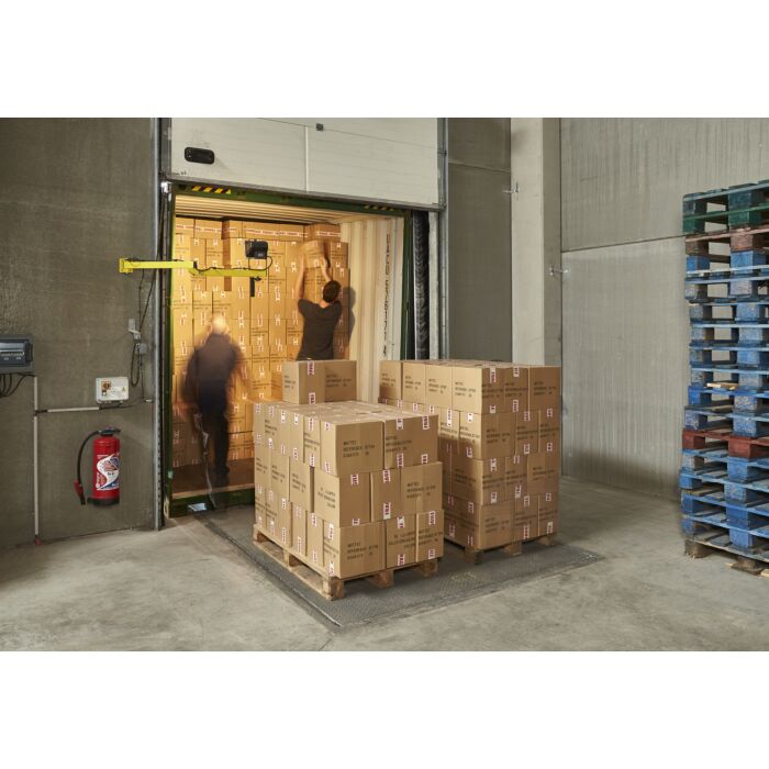 Bras articulé pour projecteur de quai