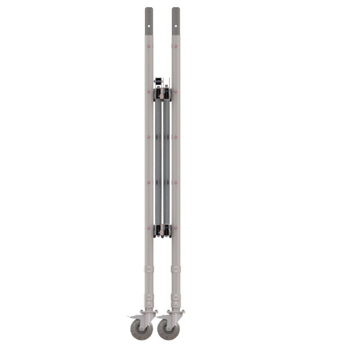 Echafaudage roulant et pliant en aluminium