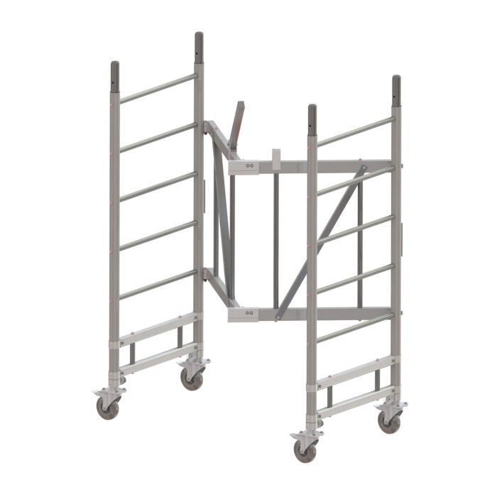 Echafaudage roulant et pliant en aluminium