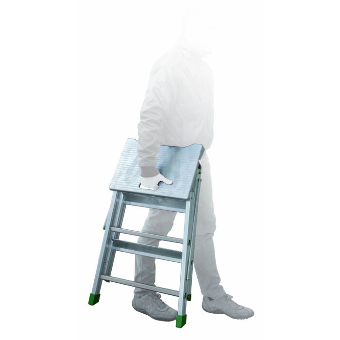 Marchepied professionnel repliable avec plateforme