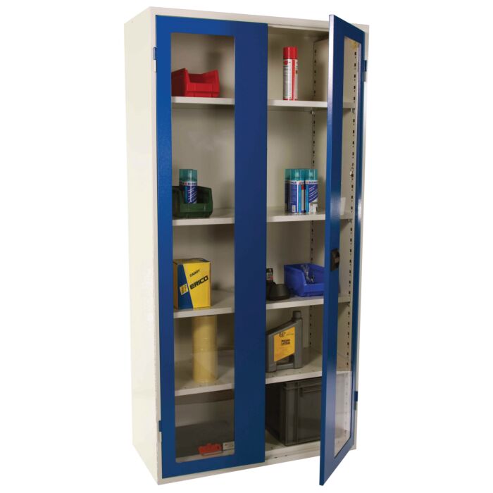 Armoire portes battantes pleines ou transparentes