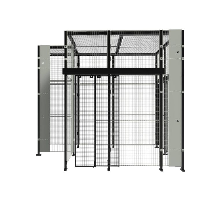 Cloison modulaire grillagée X-STORE 2.0