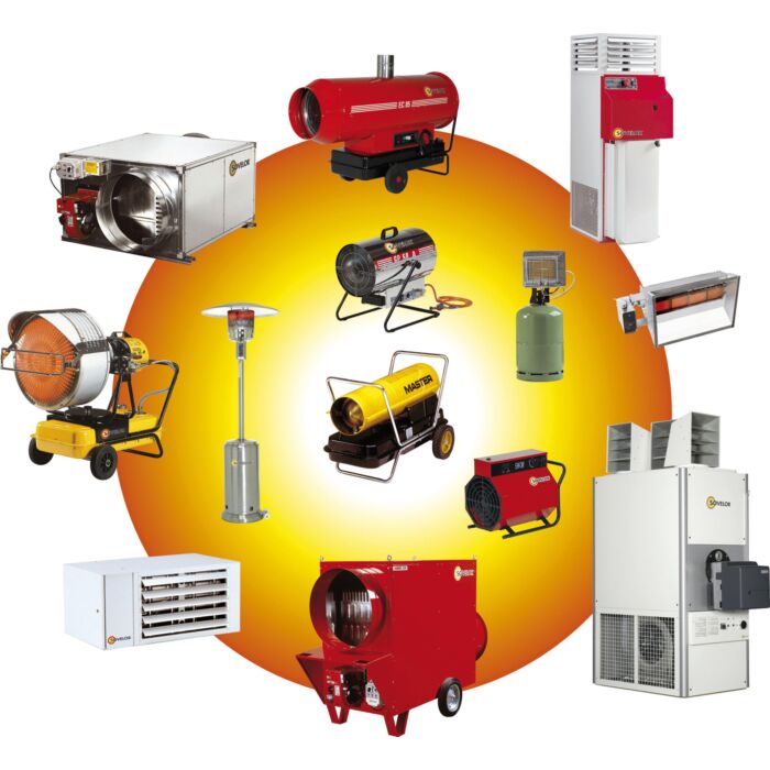 Chauffage air pulsé mobile électrique