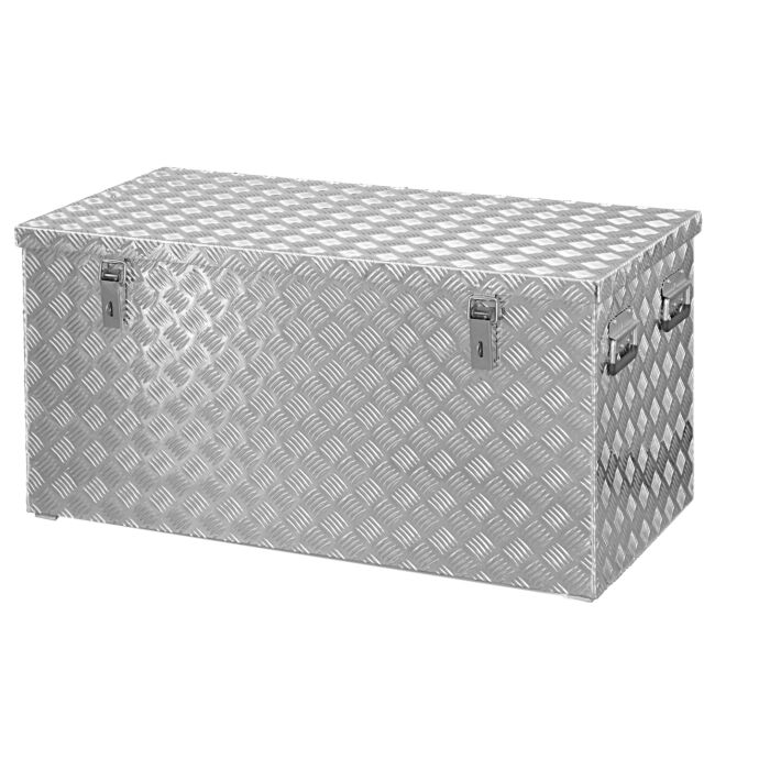 Coffre de chantier aluminium larmé