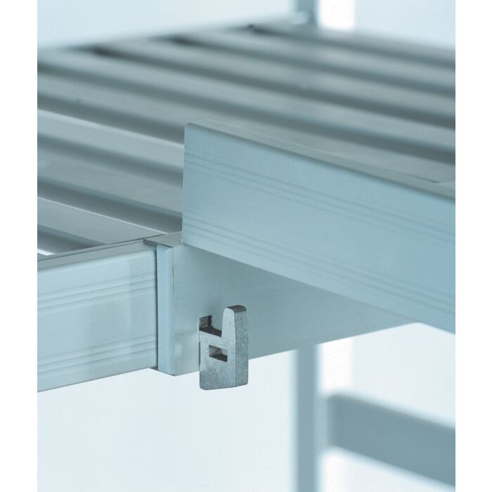 Rayonnage modulable en Duralinox anodisé à clayettes amovibles