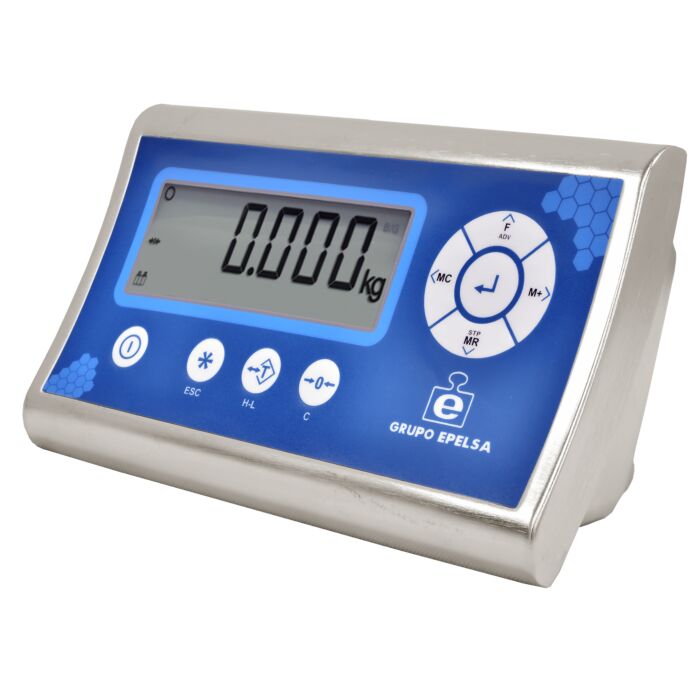 Balance plateforme au sol en acier avec indicateur inox