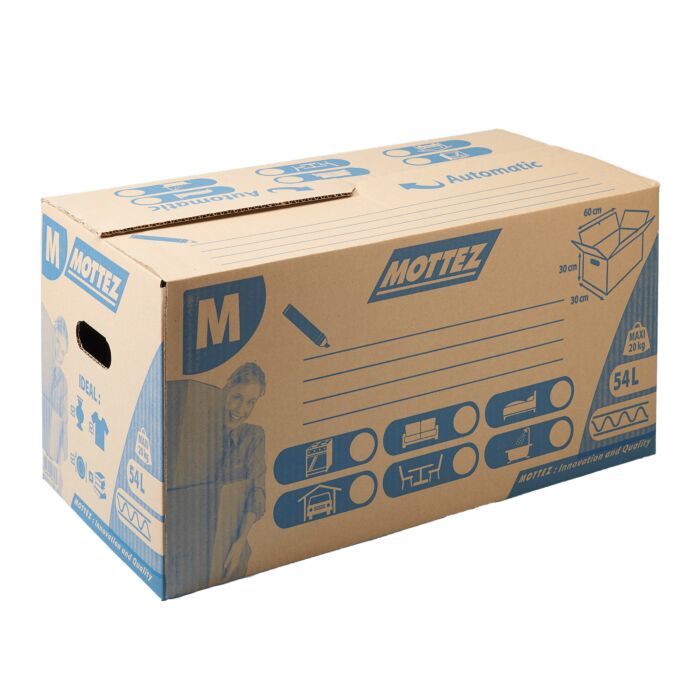 Caisse de déménagement carton fermeture automatique