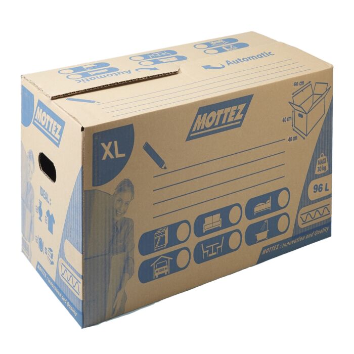 Caisse de déménagement carton fermeture automatique