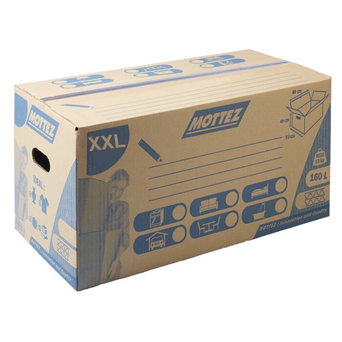 Caisse de déménagement carton fermeture automatique