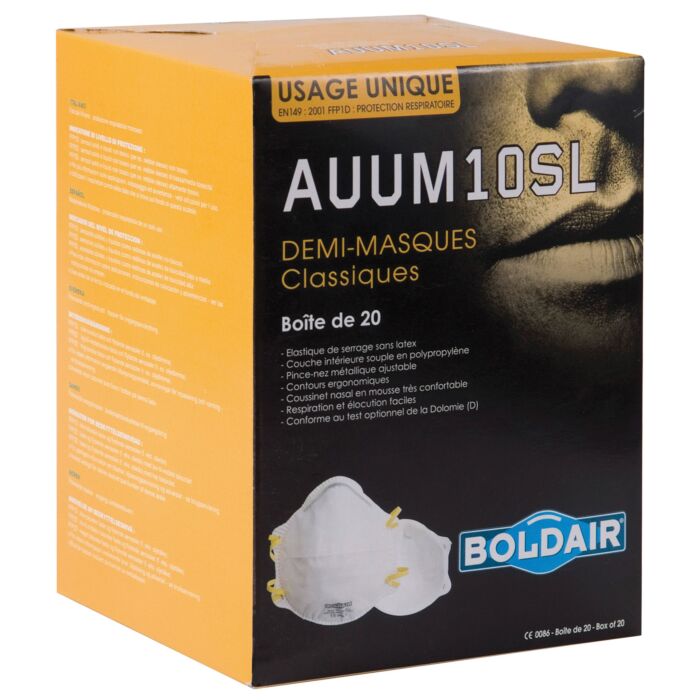 Demi-masque respiratoire jetable