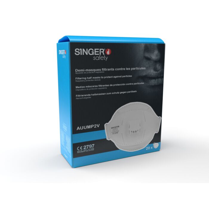 Demi-masque respiratoire confort jetable pliable