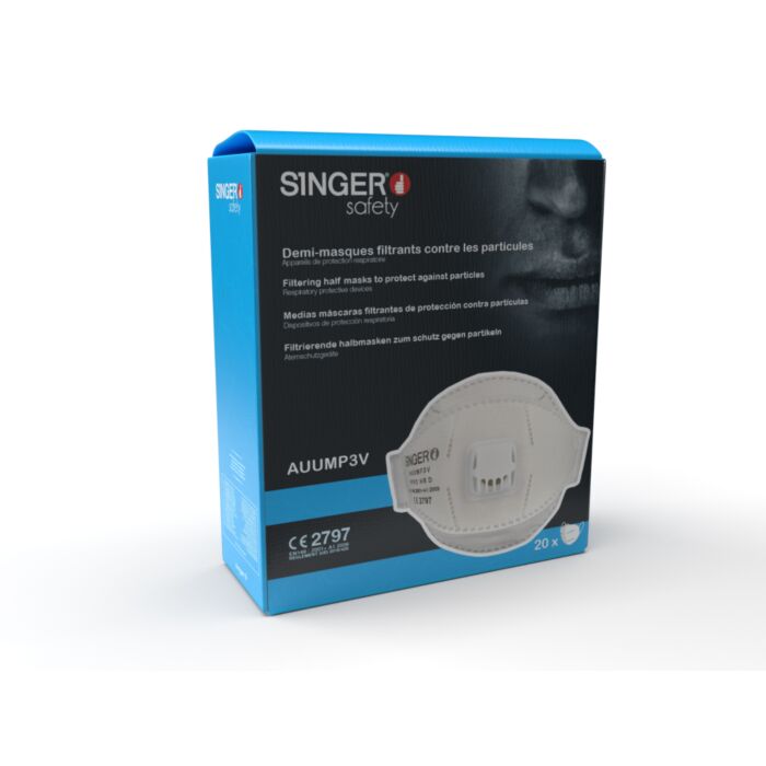 Demi-masque respiratoire confort jetable pliable