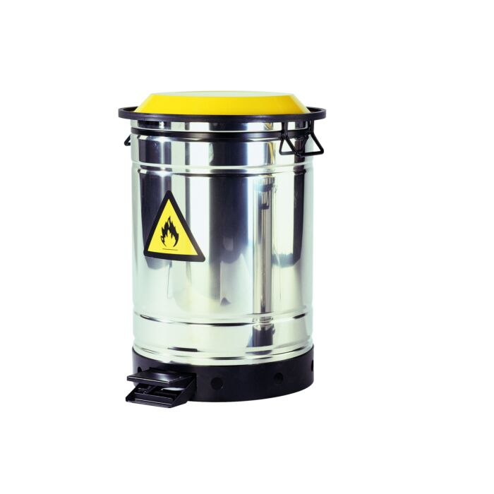 Poubelle déchets inflammables