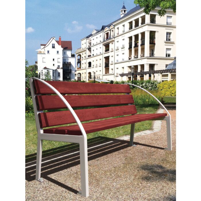 Banc acier bois