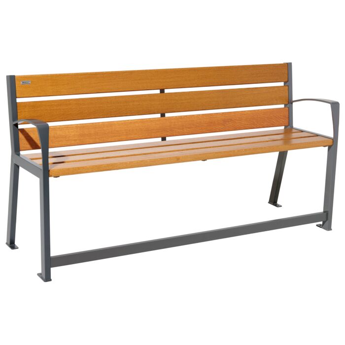Fauteuil et banc acier bois "Spécial senior"
