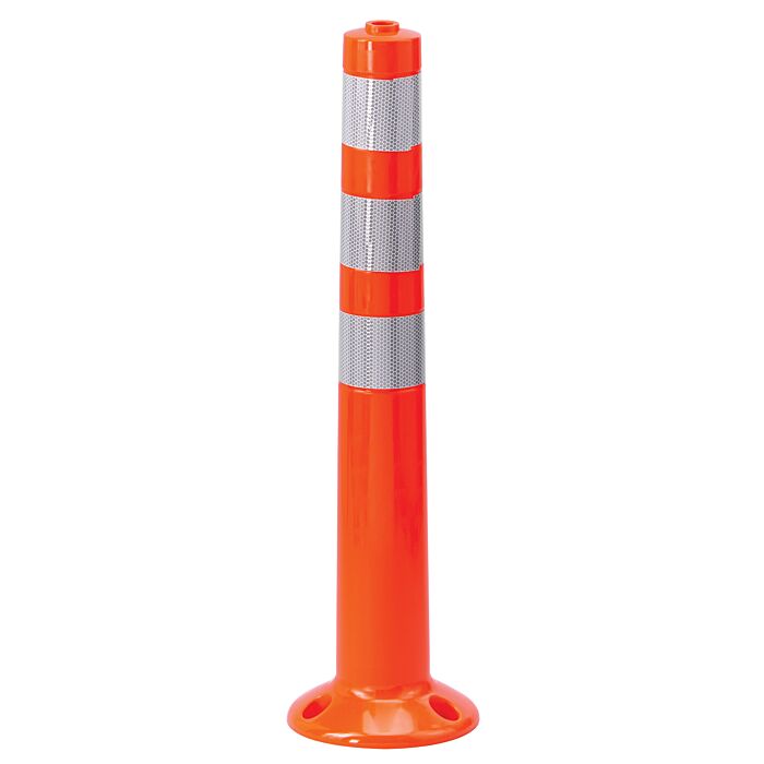 Poteau de signalisation flexible
