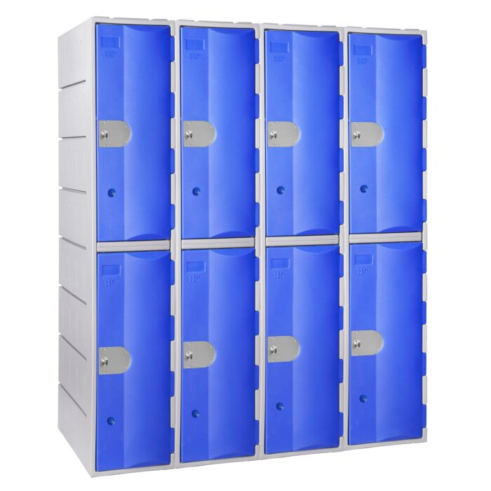 Vestiaire monobloc multicases en polyéthylène