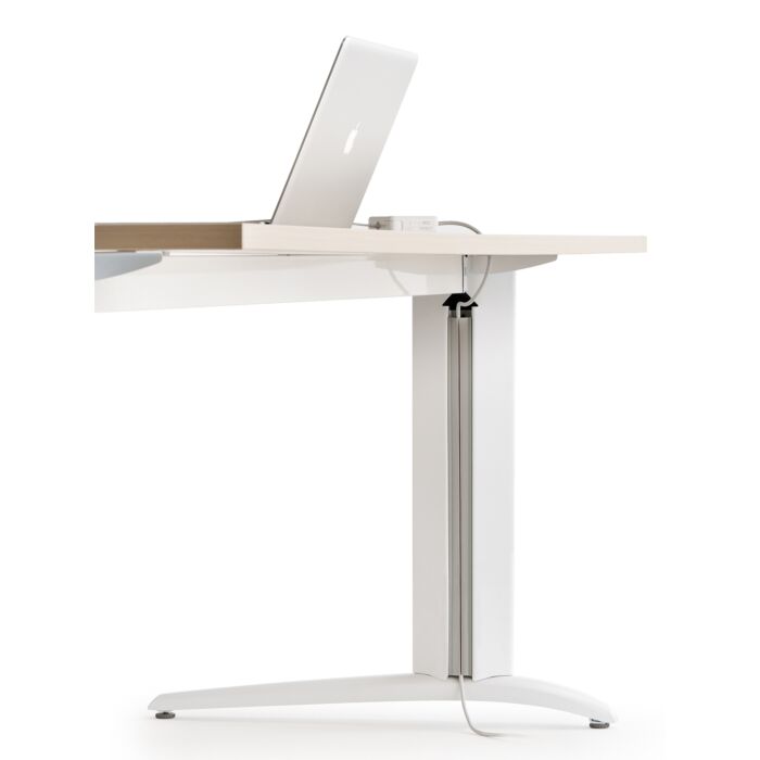 Bureau modulaire pieds métal "L"
