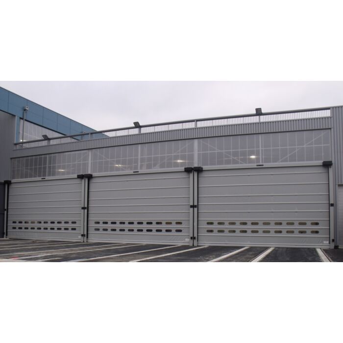 Porte souple automatique à empilage rapide