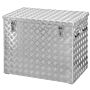 Coffre de chantier aluminium larmé