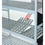 Rayonnage modulable en Duralinox anodisé à clayettes amovibles