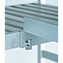Rayonnage modulable en Duralinox anodisé à clayettes amovibles