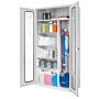 Armoire d'entretien monobloc portes pleines ou vitrées