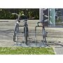 Support cycles 2 niveaux avec arceau gainé