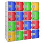 Vestiaire monobloc multicases en polyéthylène