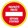 Panneau d'interdiction Ø 300 mm - Haute visibilité