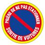 Panneau d'interdiction Ø 300 mm - Haute visibilité