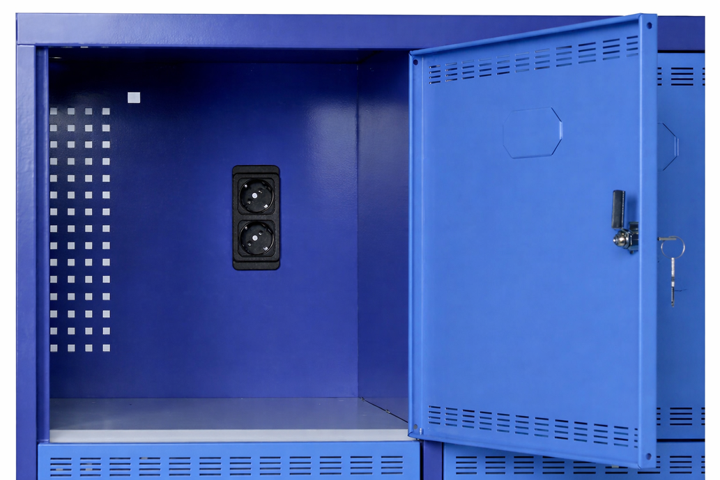Armoires électriques multicases : recharge et stockage sécurisés pour les entreprises